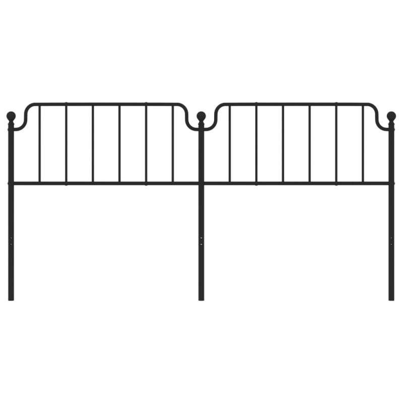 Kopfteil Metall Schwarz 193 cm