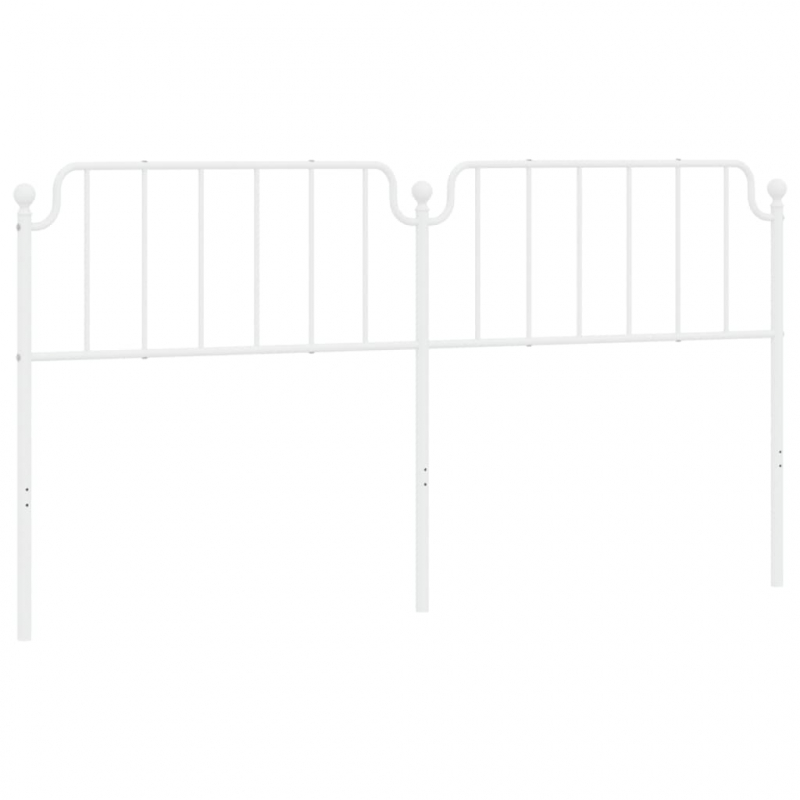 Kopfteil Metall Weiß 200 cm