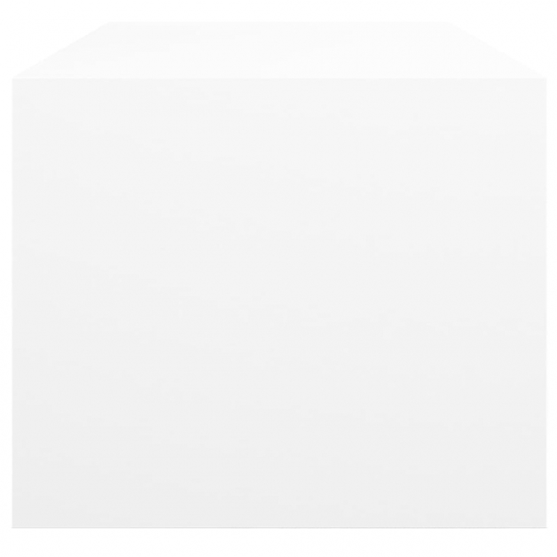 Couchtisch mit Glastüren Weiß 102x50x42 cm