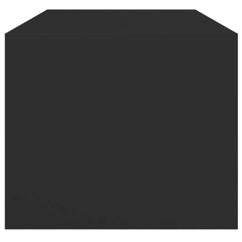 Couchtisch mit Glastüren Schwarz 102x50x42 cm