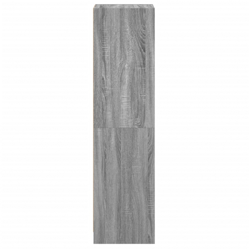 Highboard mit Glastüren Grau Sonoma 35x37x142 cm