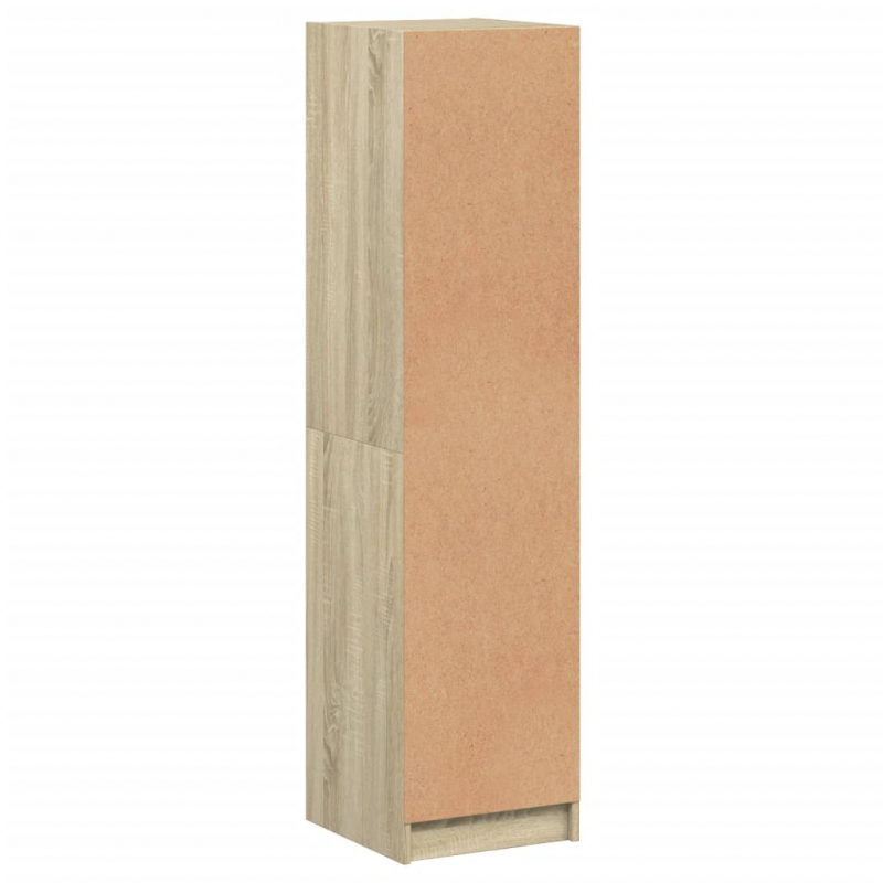 Highboard mit Glastür Sonoma-Eiche 35x37x142 cm