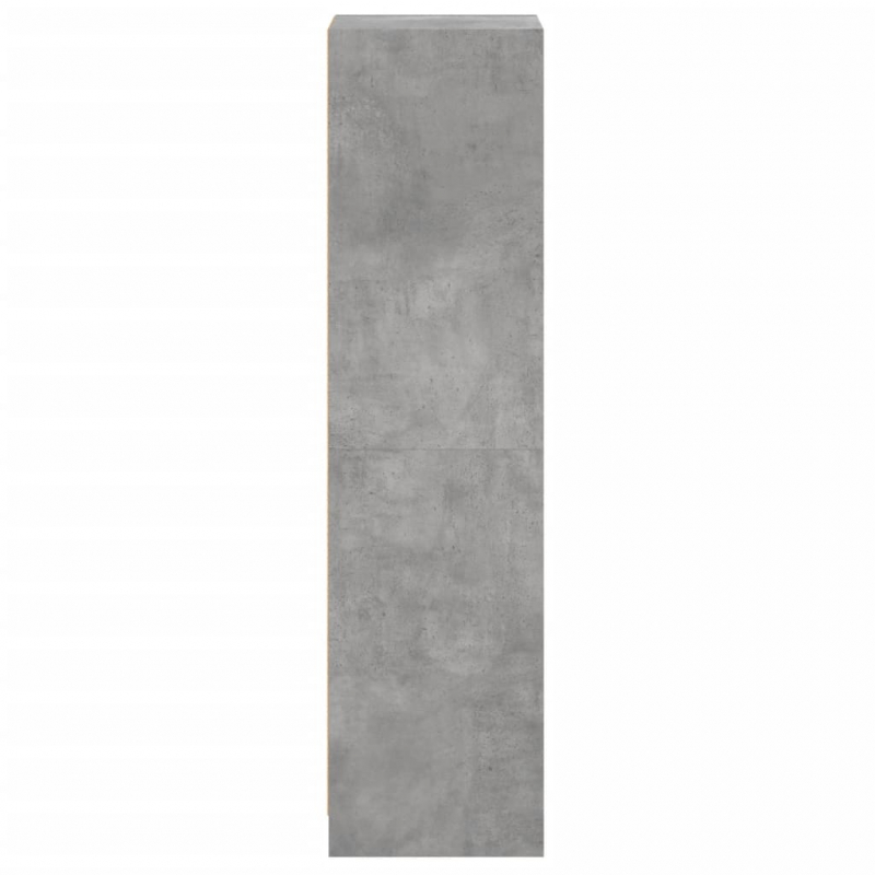 Highboard mit Glastür Betongrau 35x37x142 cm