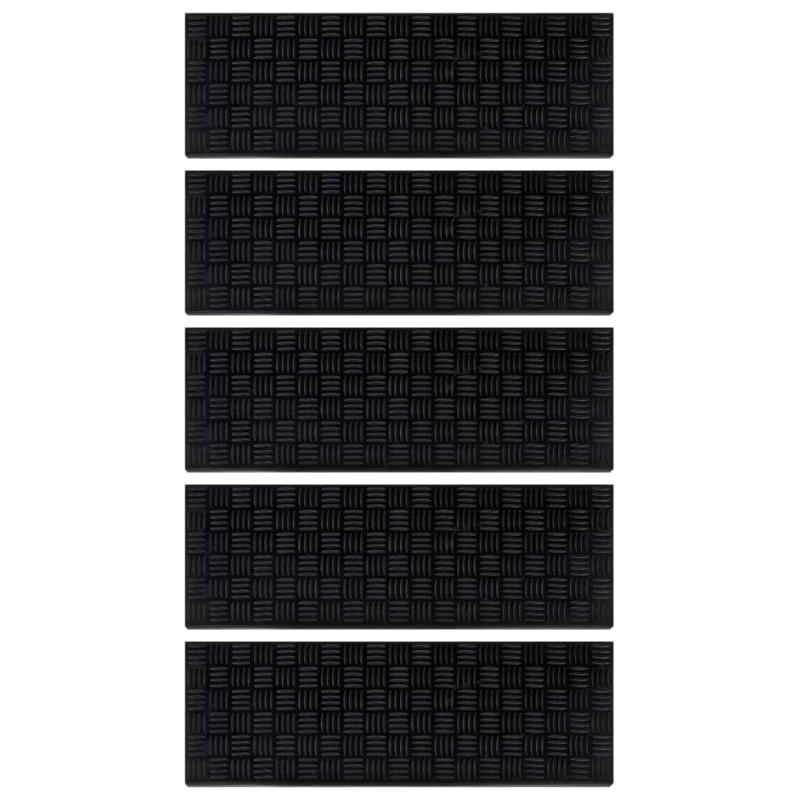 Stufenmatten 5 Stk. 25x75 cm Gummi