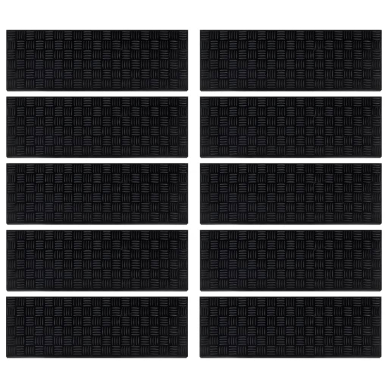 Stufenmatten 10 Stk. 25x75 cm Gummi