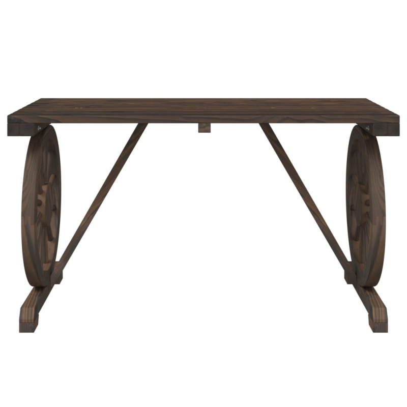 Gartentisch 115x55x65 cm Massivholz Tanne