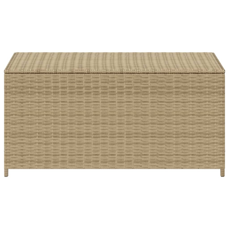 Gartentruhe Beige 190L Poly Rattan