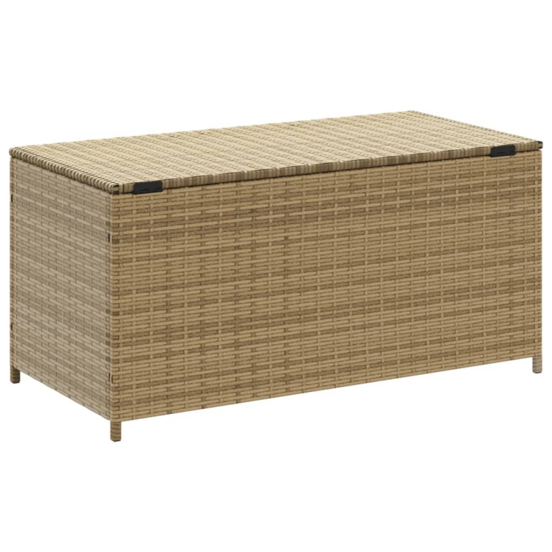 Gartentruhe Beige 190L Poly Rattan