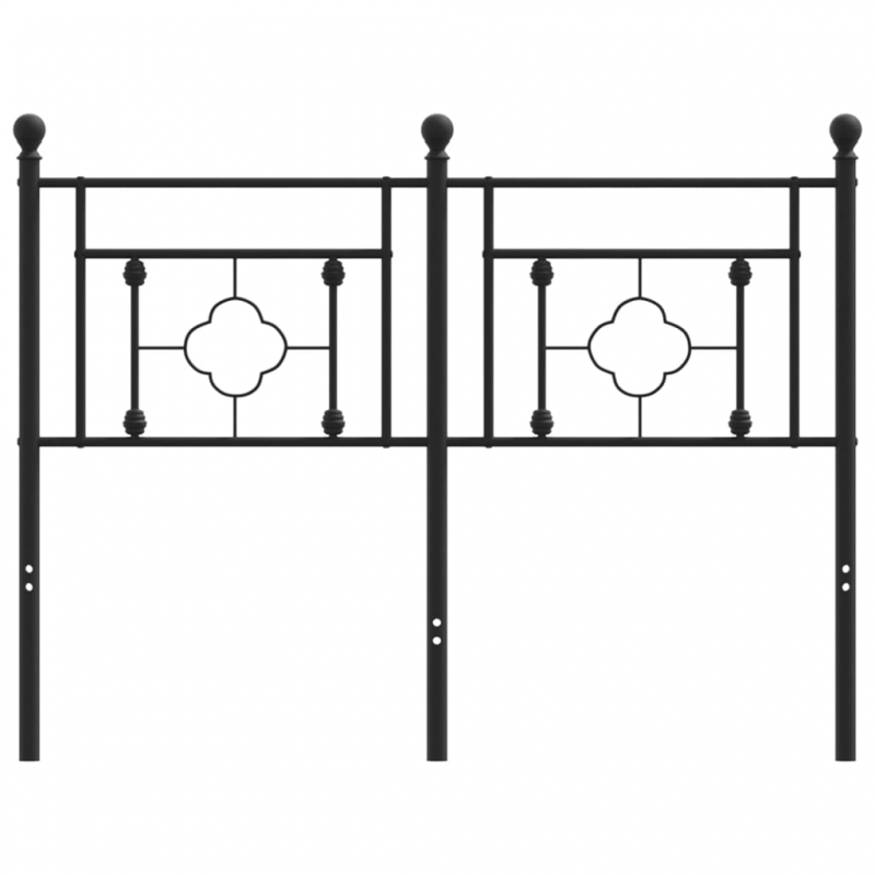 Kopfteil Metall Schwarz 120 cm