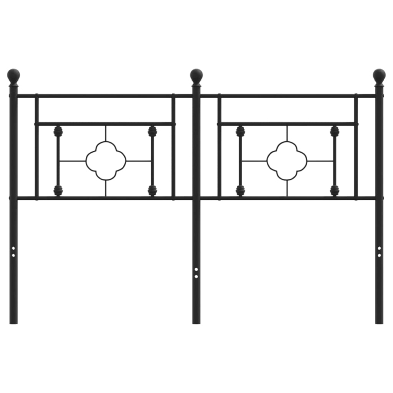 Kopfteil Metall Schwarz 140 cm