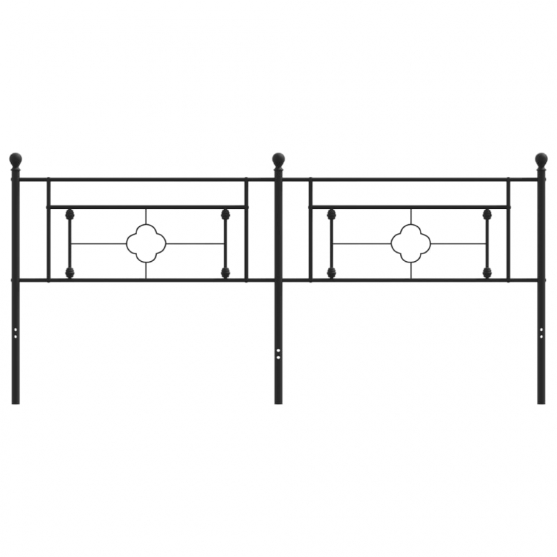Kopfteil Metall Schwarz 193 cm