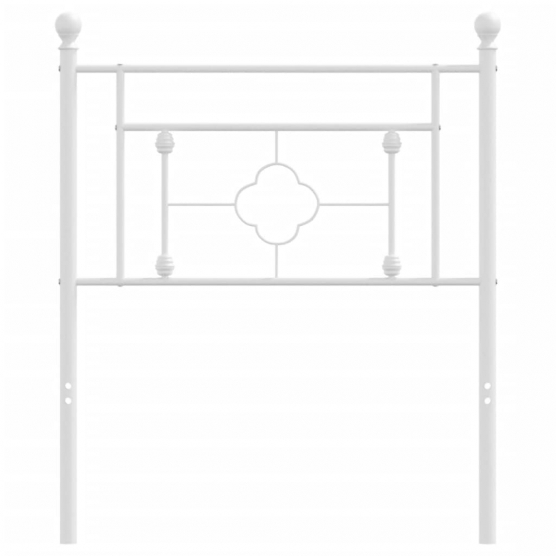 Kopfteil Metall Weiß 75 cm