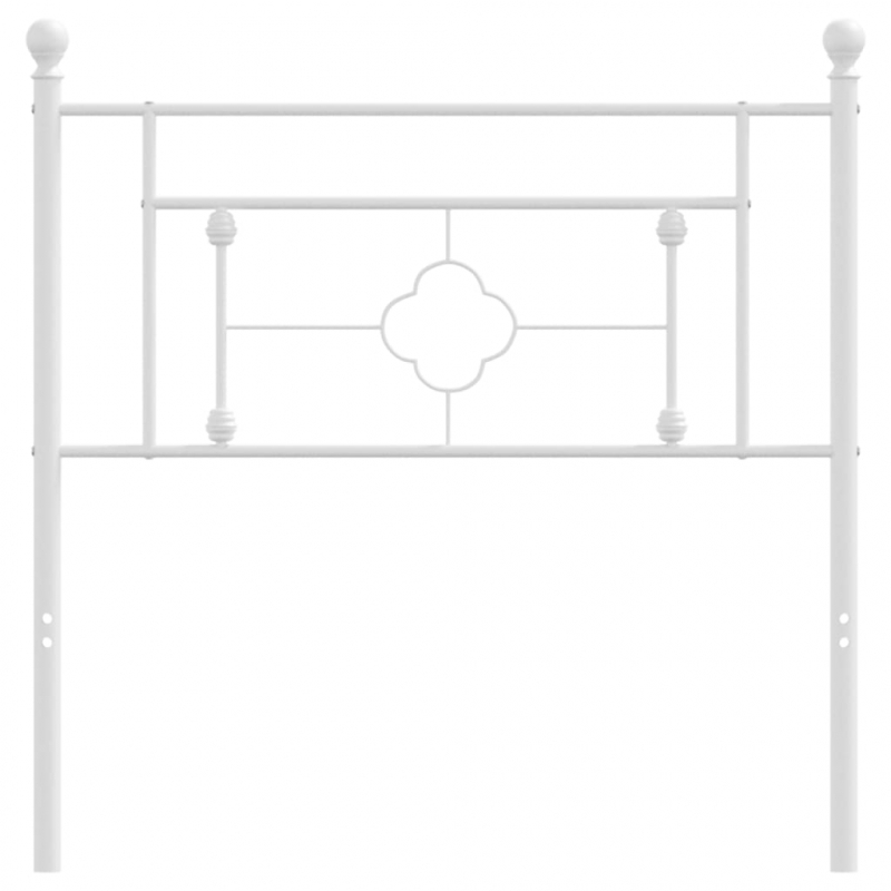 Kopfteil Metall Weiß 100 cm