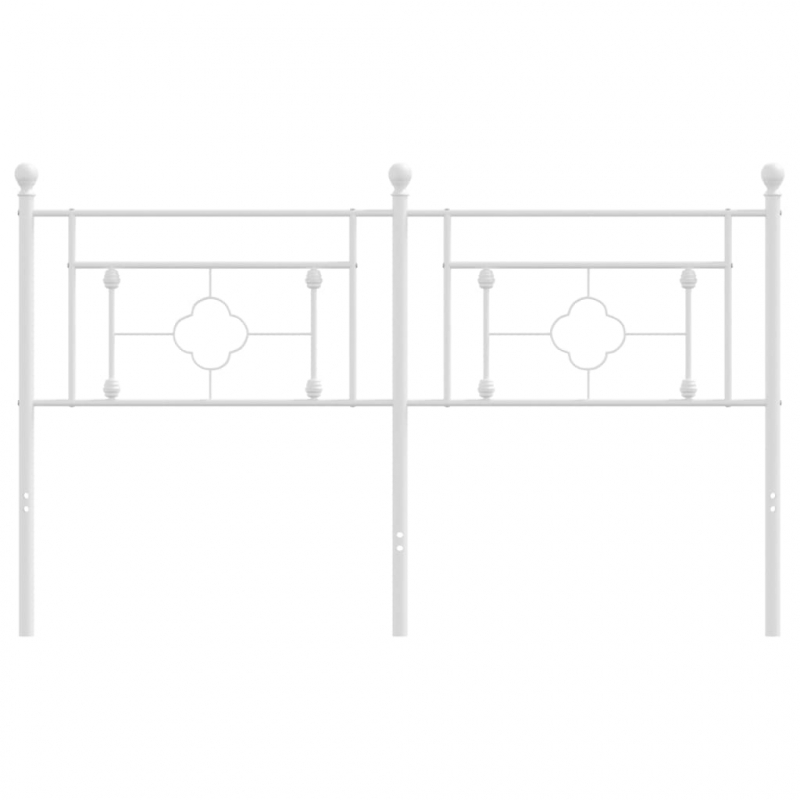 Kopfteil Metall Weiß 160 cm