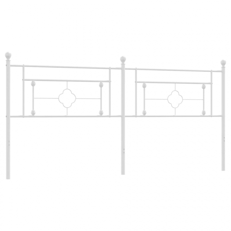 Kopfteil Metall Weiß 193 cm