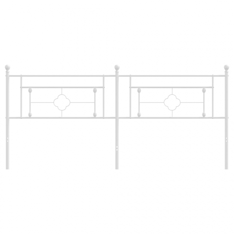 Kopfteil Metall Weiß 193 cm