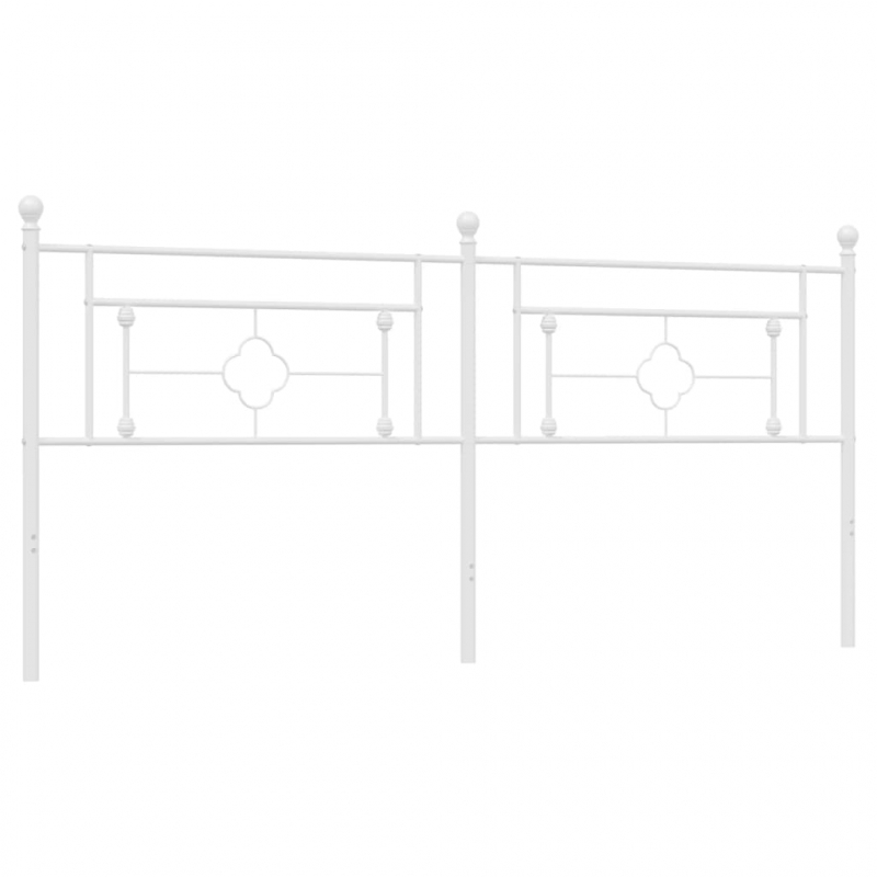 Kopfteil Metall Weiß 200 cm
