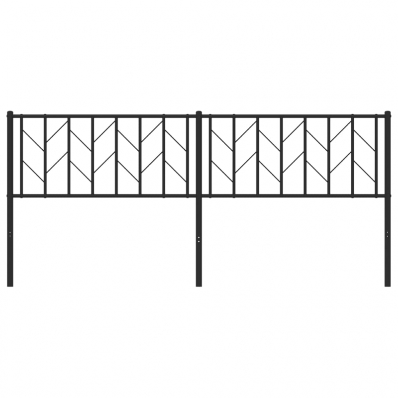 Kopfteil Metall Schwarz 193 cm