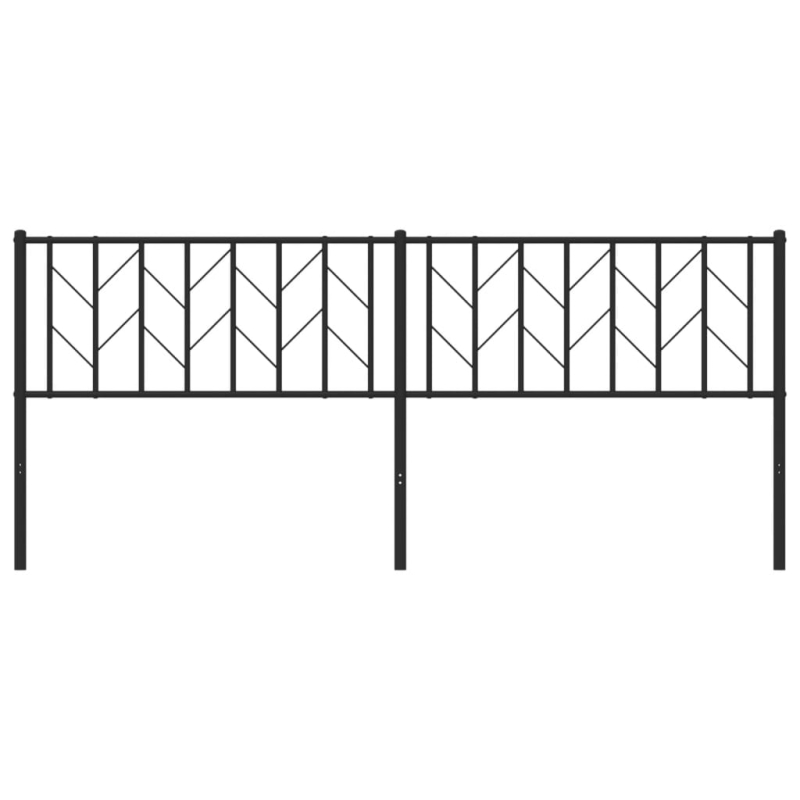 Kopfteil Metall Schwarz 200 cm