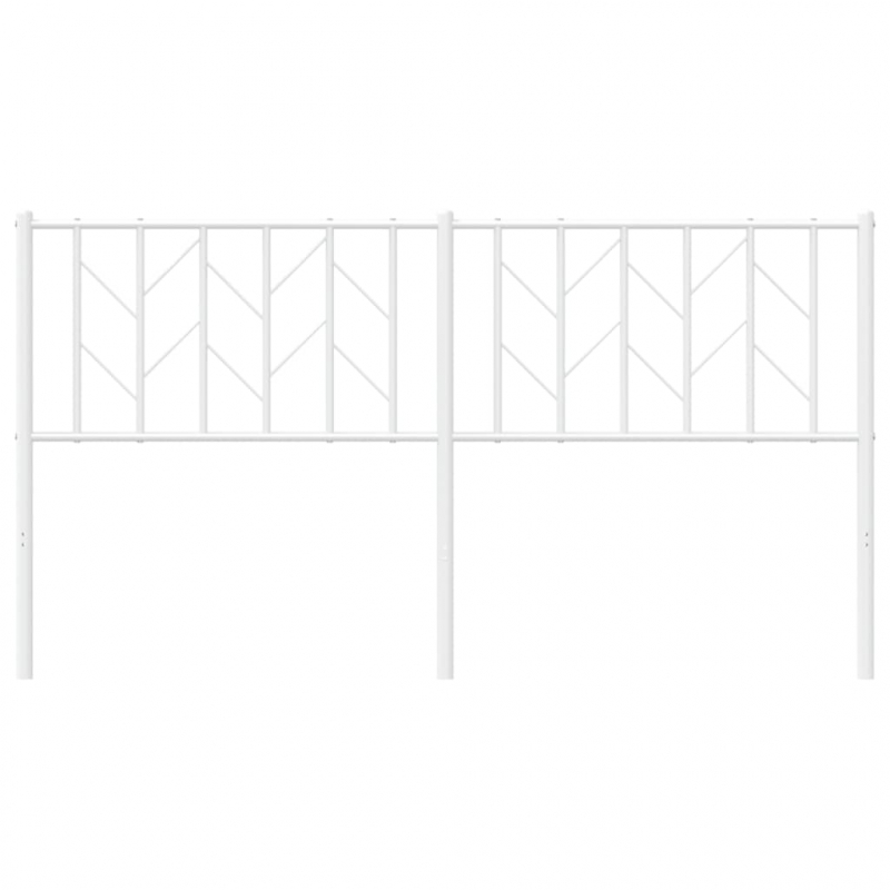 Kopfteil Metall Weiß 160 cm