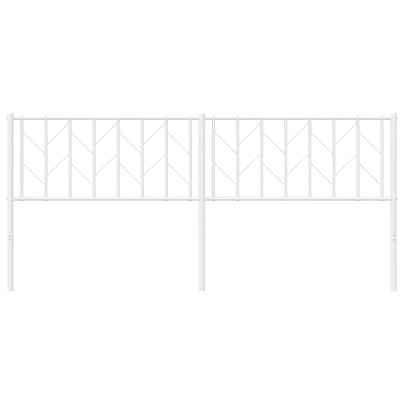 Kopfteil Metall Weiß 193 cm