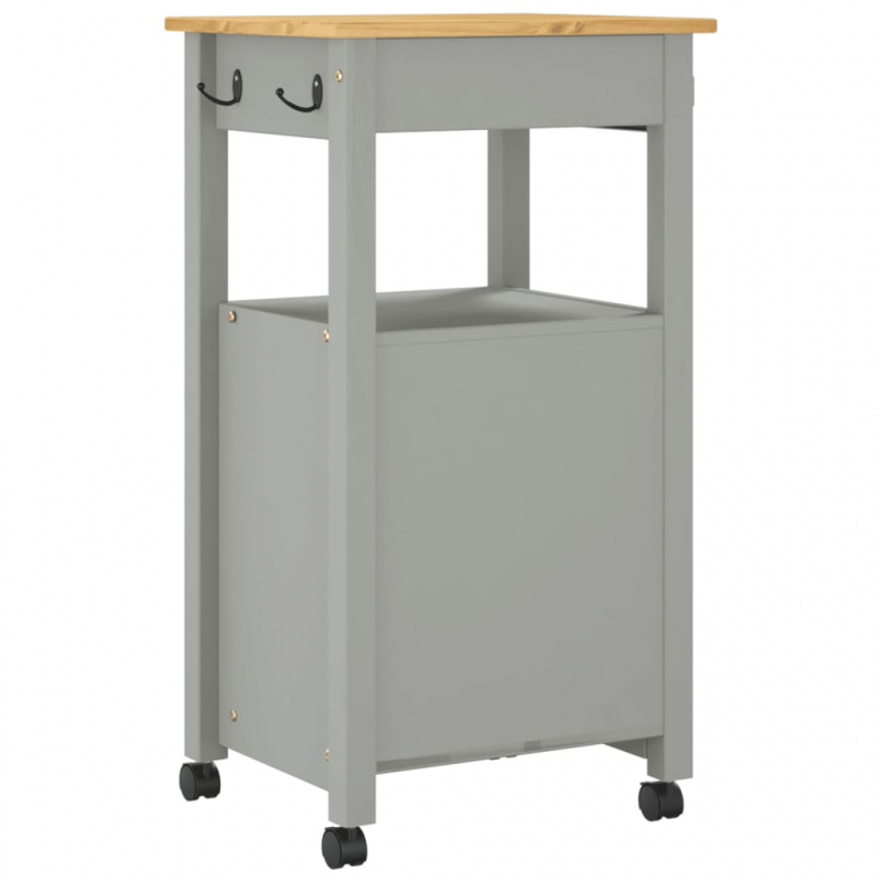 Küchenwagen MONZA 48x40x90 cm Massivholz Kiefer