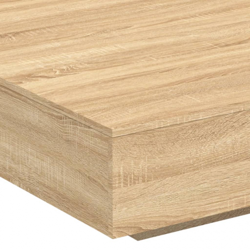 Couchtisch Sonoma-Eiche 100x100x31 cm Holzwerkstoff