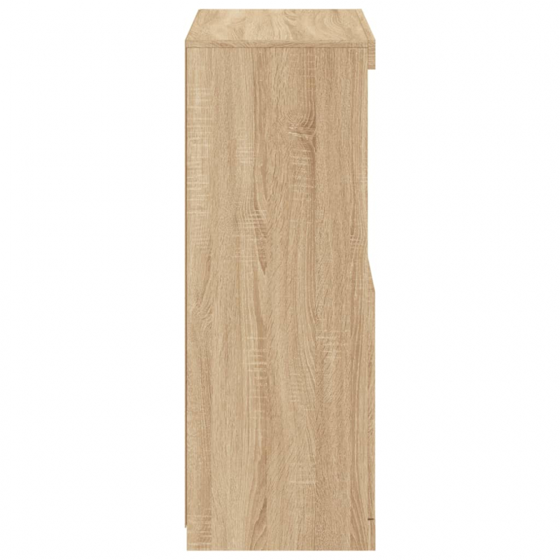 Sideboard mit LED-Leuchten Sonoma-Eiche 60,5x37x100 cm