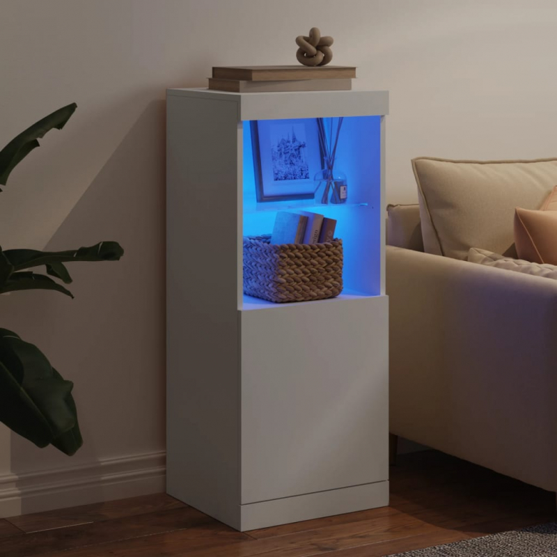 Sideboard mit LED-Beleuchtung Weiß 41x37x100 cm