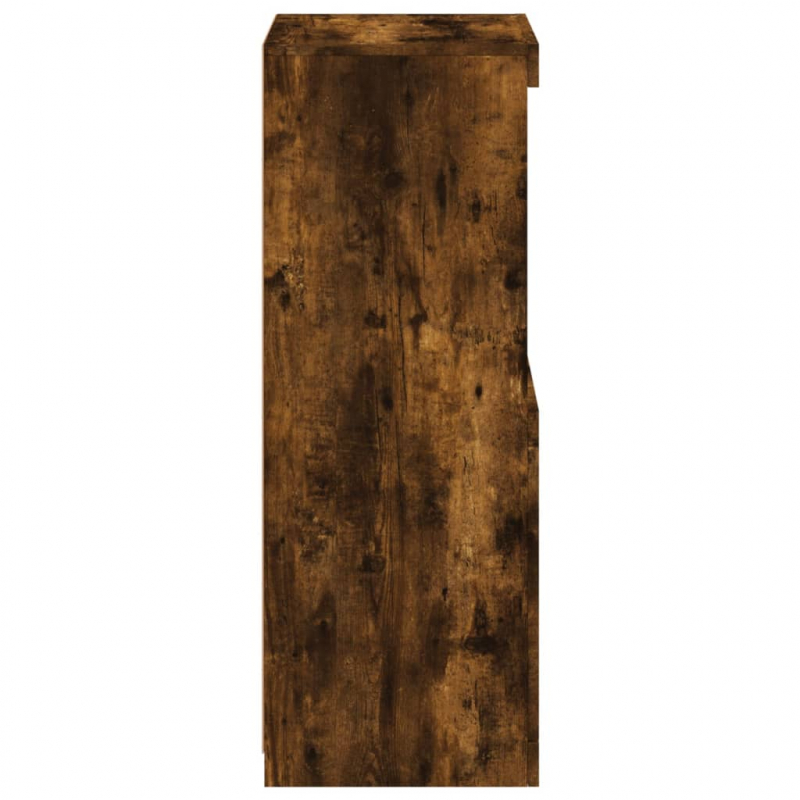 Sideboard mit LED-Leuchten Räuchereiche 41x37x100 cm