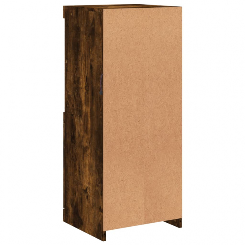 Sideboard mit LED-Leuchten Räuchereiche 41x37x100 cm