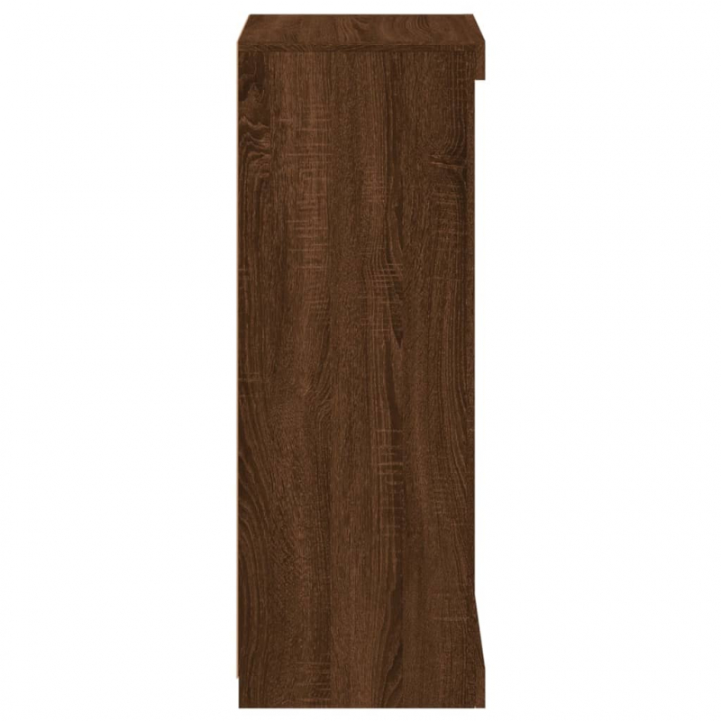 Sideboard mit LED-Leuchten Braun Eichen-Optik 41x37x100 cm