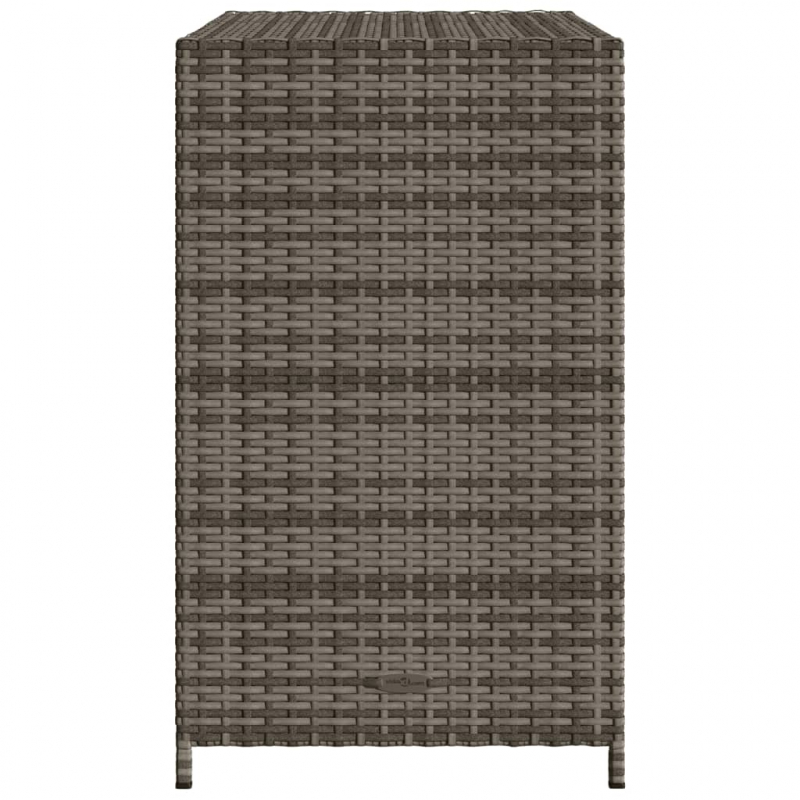 Gartenschrank Grau 83x45x76 cm Poly Rattan