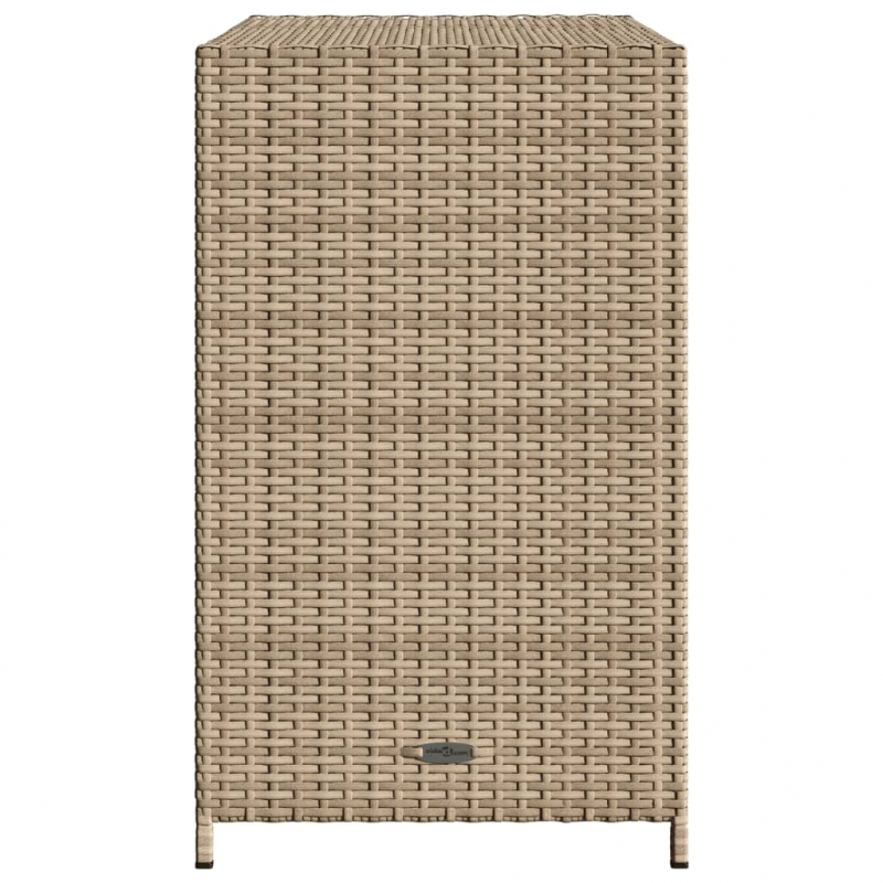 Gartenschrank Beige 83x45x76 cm Poly Rattan