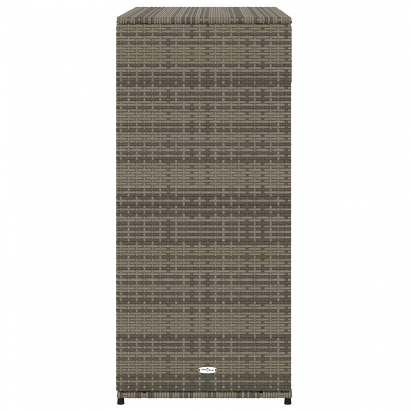 Gartenschrank Grau 105x55x113 cm Poly Rattan