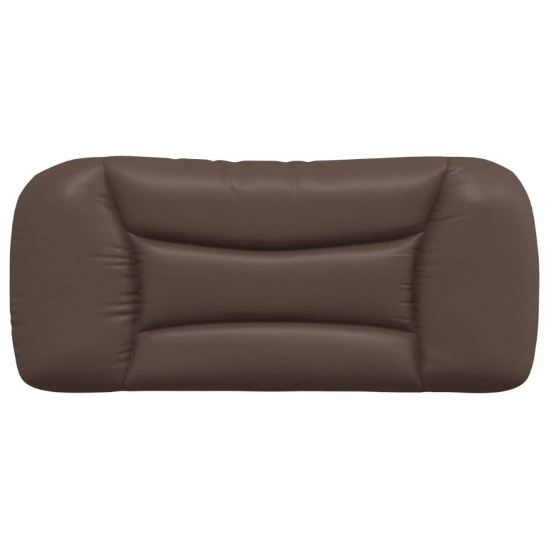 Kopfteil-Kissen Braun 80 cm Kunstleder