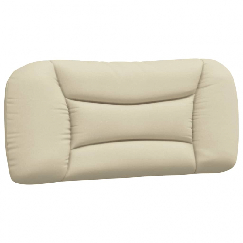 Kopfteil-Kissen Creme 90 cm Stoff