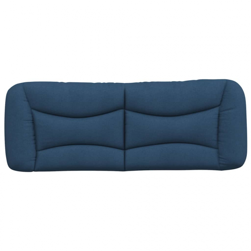 Kopfteil-Kissen Blau 140 cm Stoff