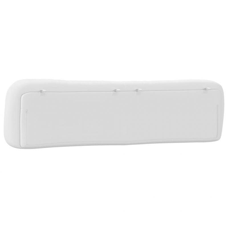 Kopfteil-Kissen Weiß 200 cm Kunstleder