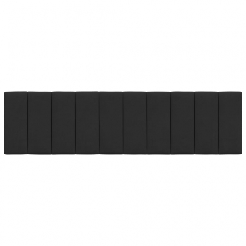 Kopfteil-Kissen Schwarz 180 cm Samt