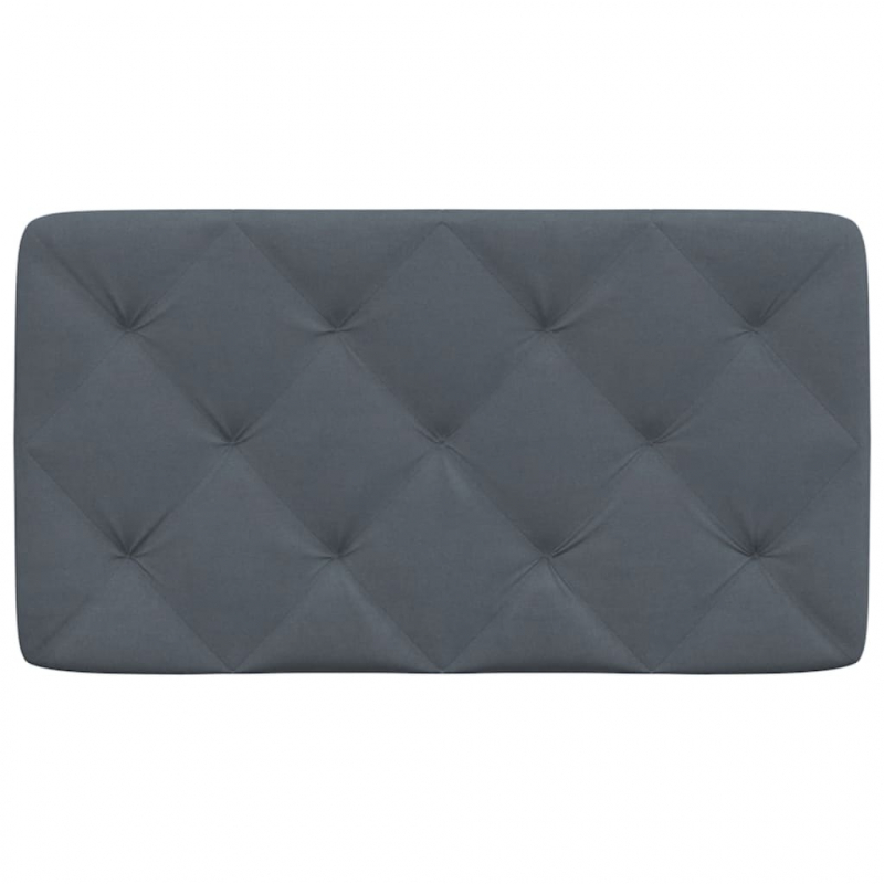 Kopfteil-Kissen Dunkelgrau 80 cm Samt