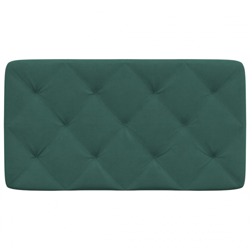 Kopfteil-Kissen Dunkelgrün 90 cm Samt