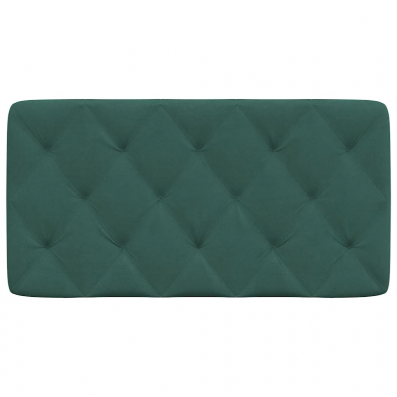 Kopfteil-Kissen Dunkelgrün 100 cm Samt