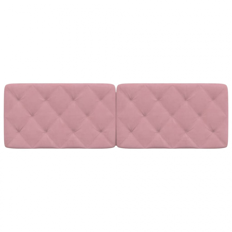 Kopfteil-Kissen Rosa 160 cm Samt