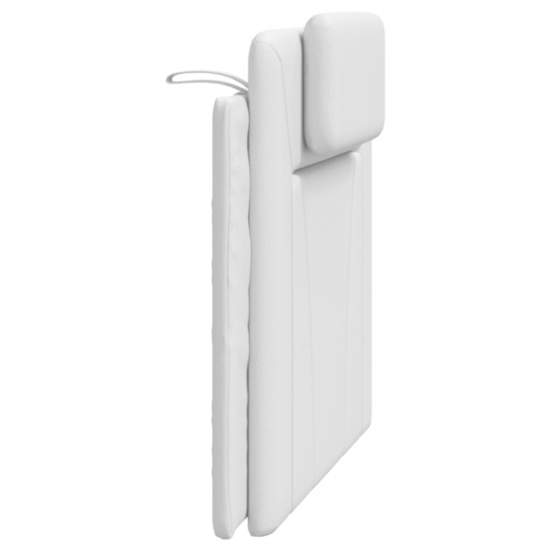 Kopfteil-Kissen Weiß 100 cm Kunstleder
