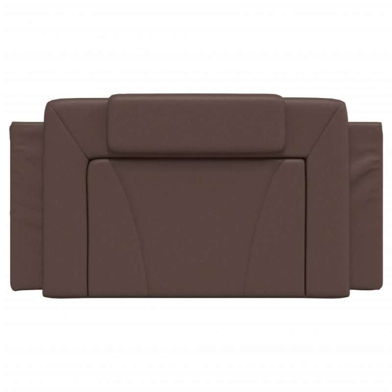 Kopfteil-Kissen Braun 100 cm Kunstleder