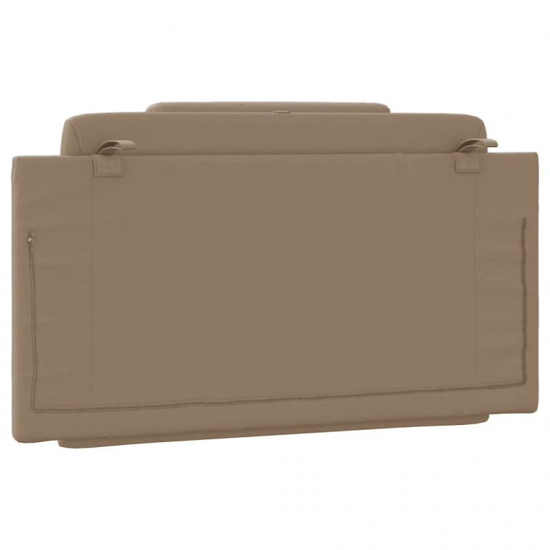 Kopfteil-Kissen Cappuccino-Braun 100 cm Kunstleder