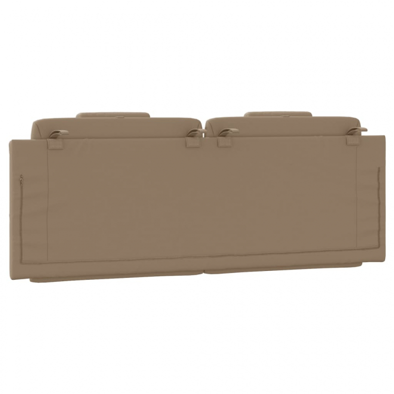 Kopfteil-Kissen Cappuccino-Braun 120 cm Kunstleder