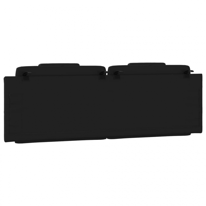 Kopfteil-Kissen Schwarz 160 cm Kunstleder