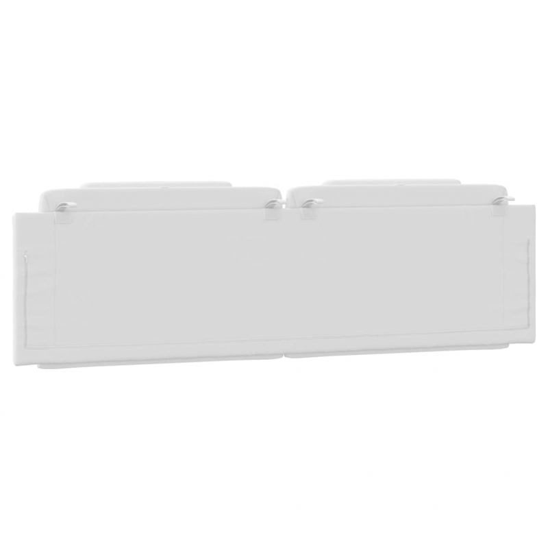 Kopfteil-Kissen Weiß 180 cm Kunstleder